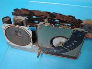   Black Dial Antique Tube Radio Chassis Set Repair Parts Lot Wiper Dial