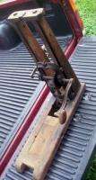   1800s BEAM BORING JIG MACHINE TOOL DRILL AUGER ADJUSTABLE ARM  