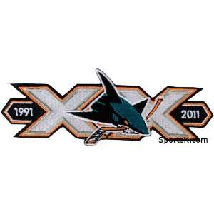  San Jose Sharks 20th Anniversary patch (No Shipping Charge 
