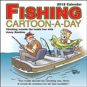  Fishing Cartoon A Day 2012 Desk Calendar