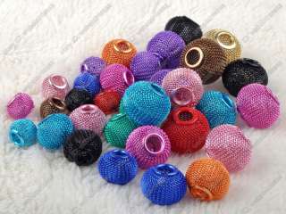   wholesale jewelry lots Mixed Sizes basketball wives mesh beads balls
