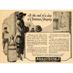 1922 Ad Absorbine Antiseptic Liniment Clean Christmas   Original Print 