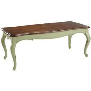    Provence Coffee Table   19hx48w, Green/Chstnt Tp
