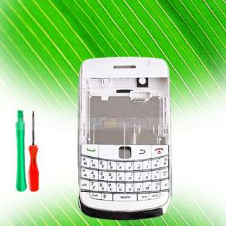   Full Housing Cover For Blackberry Bold 9700 White With Sliver + Tools