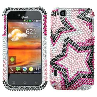 BLING Hard Crystal SnapOn Phone Protector Cover Case for LG MYTOUCH 