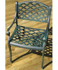 Nassau Green Cast Aluminum Dining Chair  