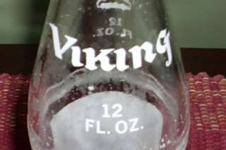   ~ VIKING ~ Painted Label / ACL 12 oz. Soda Pop Bottle St. Paul, MN
