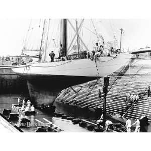  Defender in Dry Dock   1895