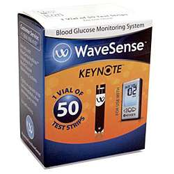 Wavesense Keynote 50 count Blood Glucose Test Strips  