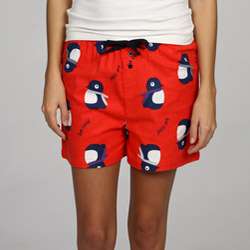 Leisureland Womens Penguin Boxer Shorts  