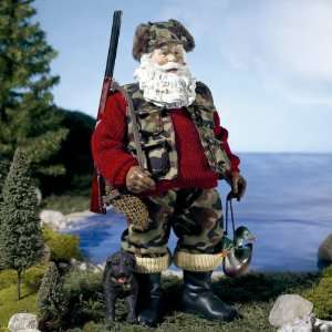   Hand Crafted Duck Hunter Hunting Santa 10 #W6304