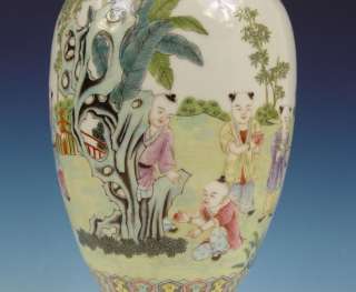Superb Chinese Porcelain Vase Figures Marked Ca. 1900  