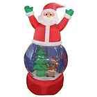 airblown inflatable lit santa claus 5 snow globe christmas indoor