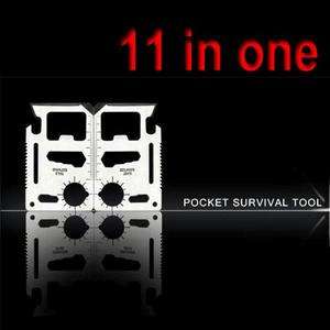   Stainless Pocket Survival Army Multi functional Sport Camp TOOL CARD