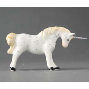  Miniature Porcelain Animals Spotted Unicorn #1008