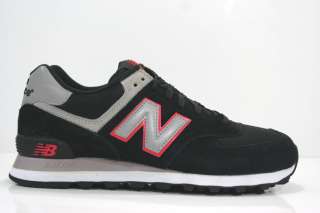 NEW BALANCE 574 BLACK RED CASUAL SHOES ML574BR SIZE 10.5 12  