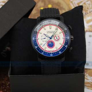 Luxury Military Moonphase Calendar Automatic Mechanical Silicone Men 
