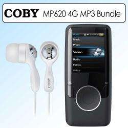 Coby MP620 4GB  Video Player and Headphones  