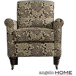 angeloHOME Harlow Floral Coffee and Cream Arm Chair  