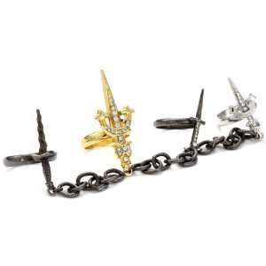  nOir PIRATES OF THE CARIBBEAN 4 Finger Sword and Chain 