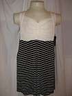 Vikki Vi Black White Stripe Slinky sleeveless Dress plus 3X ret$129 