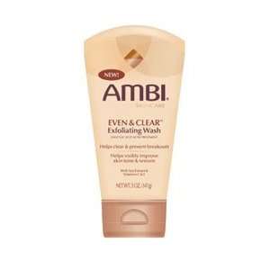  Ambi Even & Clr Exfol Fac Wash Size 5 OZ Beauty