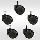   Rollerblade Style Soft Wheel Casters Ball Bearing Axle 5 pc Set NEW