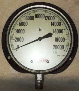 Helicoid 6 20000 PSI Pressure Gauge G3D2K9A0B0000  