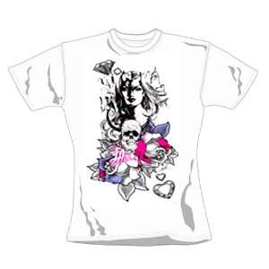   Merchandising   LA Ink T Shirt fille Woman Blanc (L) Toys & Games