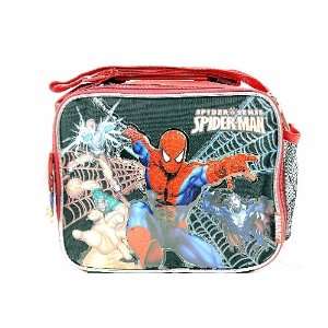  Marvel Spider Sense Spider Man Lunch Bag Black Red Boys 