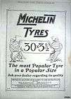 1919 Ad MICHELIN Man Car Tyres Tires   Vintage Original Print 
