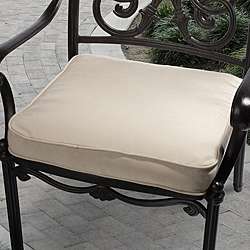   Solid Traditional Chair Cushion with Sunbrella Fabric  