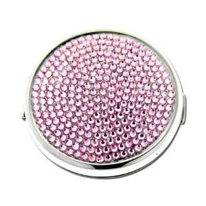   Crystal Pave Pink Jeweled Compact Case GCOM P