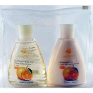  Travel Spa Orange Energize Body Wash & Lotion Duo Case 