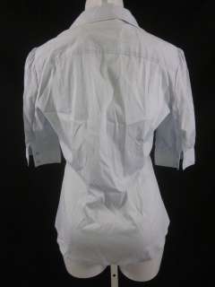 You are bidding on a TAHARI Blue Short Sleeve Button Down Shirt Sz M 