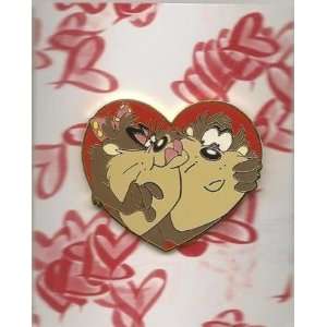   Looney Tunes Taz and She Devil Valentines Pin 