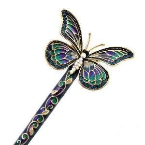  Crystalmood LUX Butterfly Swarovski Rhinestone Hair Stick 