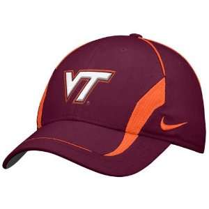  Nike Virginia Tech Hokies Maroon Conference Flex Fit Hat 