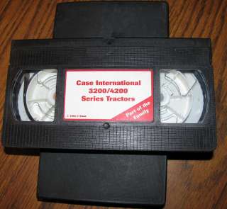 Case International 3200 4200 Series Tractor VCR Video Tape  
