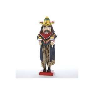  15 Wooden Mexican Nutcracker Christmas Figurine Holding 