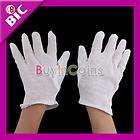 Hot Pair White Music Instruments Stage Cotton Gloves