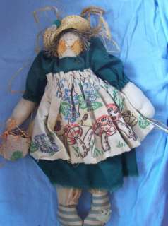 Handmade Farm Girl Angel Doll  