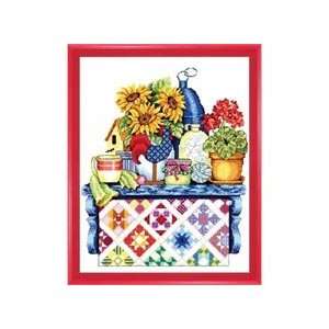  The Quilt Shelf Counted Cross Stitch Chart Arts, Crafts 