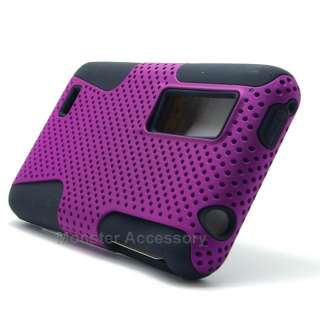 Purple APEX Hybrid Gel Hard Case Cover for LG Thrill 4G  