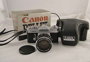 VINTAGE CANON PELLIX CAMERA WITH FL 58MM F1.2 LENS  