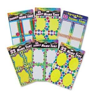  Teacher Created Resources Self Stick Name Tags, 6 Designs 