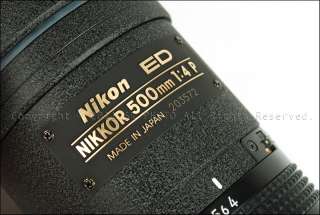   New@ Nikon Nikkor 500mm f/4 Ais P ED IF 500/F4 500/4 14 Ai s #007279