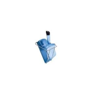 Rubbermaid Blue 74 oz Safety Ice Scoop w/ Hand Guard & Holder  