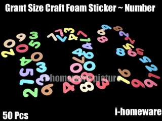   Pcs x Party Number Craft Foam 3D Self Adhesive Crafts Numbers Stickers