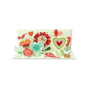  All Occasion Garden of Love Pop Up Greeting Card 4 x 9 
